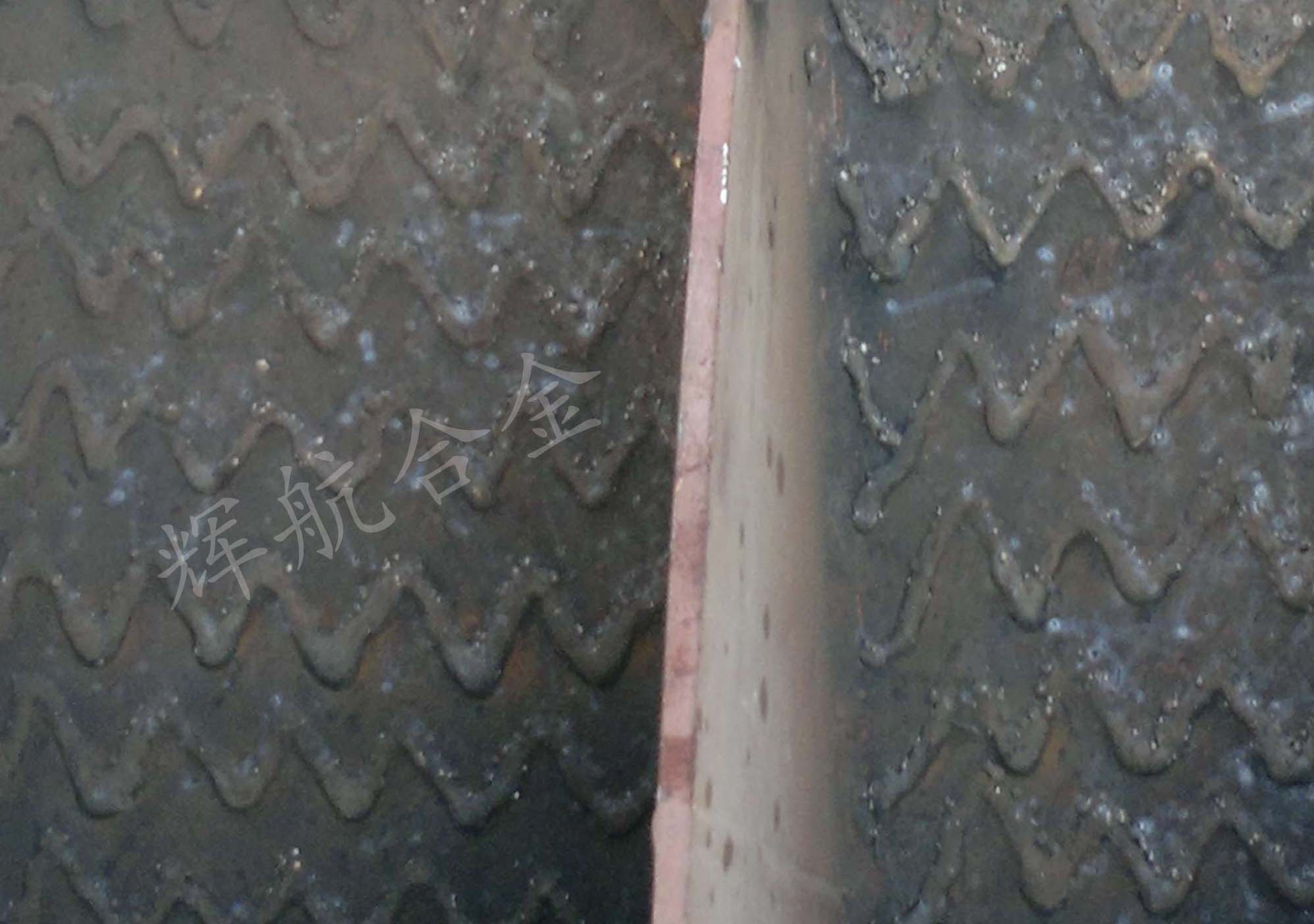 耐磨堆焊飞溅率与损失率